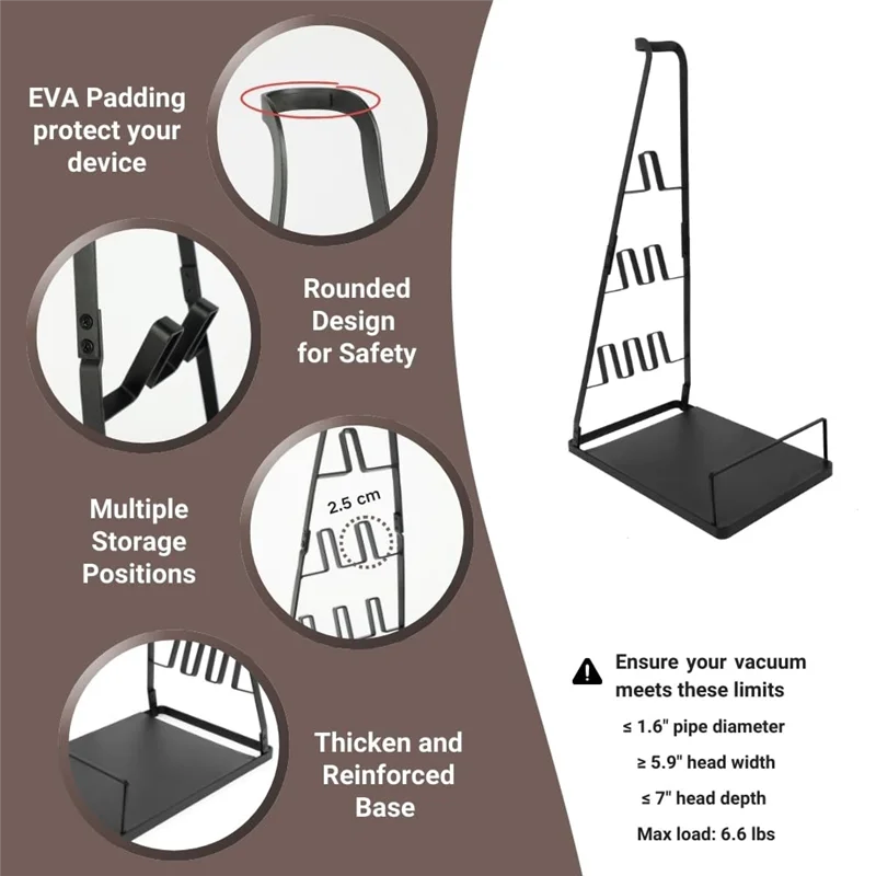 

A25F-Напольная подставка, держатель для хранения, кронштейн для пылесоса, держатель щетки, полка, детали для чистки, щетка, инструмент, черный