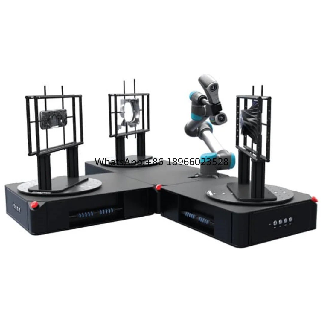 Automatic Robotic Arm 6 Axis Universal Robot UR5 With 3D Scanners Solution For Automated 3D Measurement Station