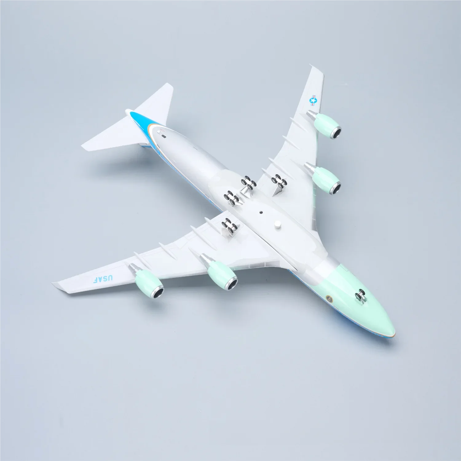 47cm Air Force One B747 Resin Model Airplanes Diecast 1/150 Scale Aircraft Models Open the Cabin Door Aviation Fans Collectible