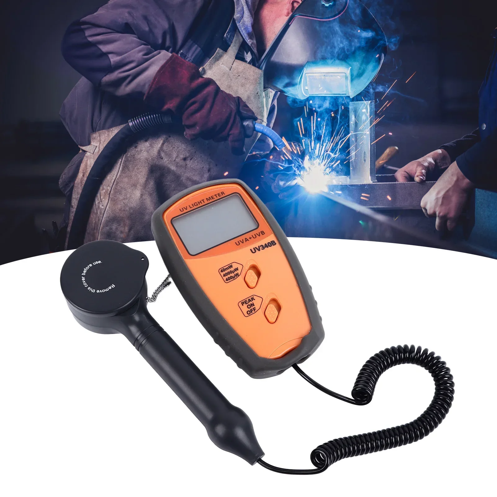 

Тестер УФ-лампы Измеритель УФ-излучения Тестер UVA UVB 290‐390 нм ЖК-дисплей UVA UVB-радиометр для тестирования измерения УФ-измеритель света