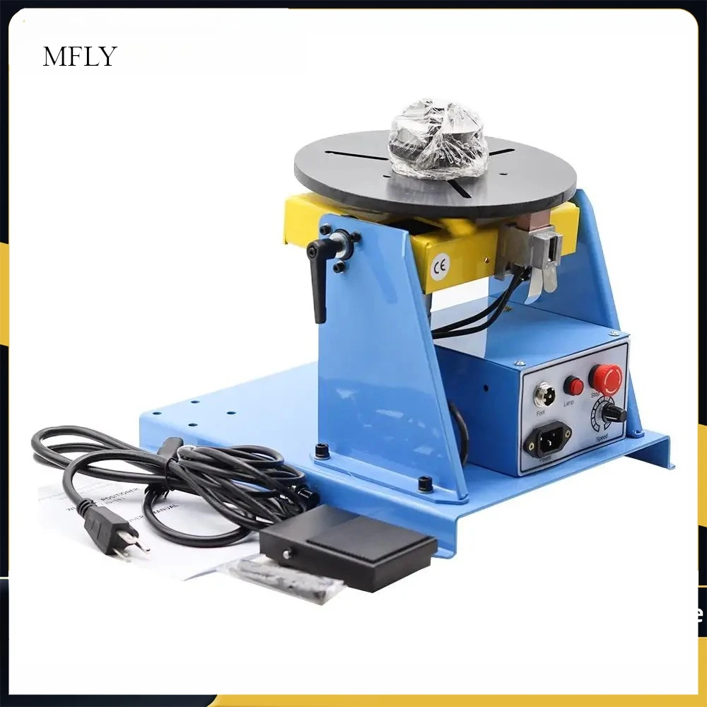 220V Used BY-10 10KG Welding Positioner With K01-65 Mini Chuck With Foot Switch Welding Turntable