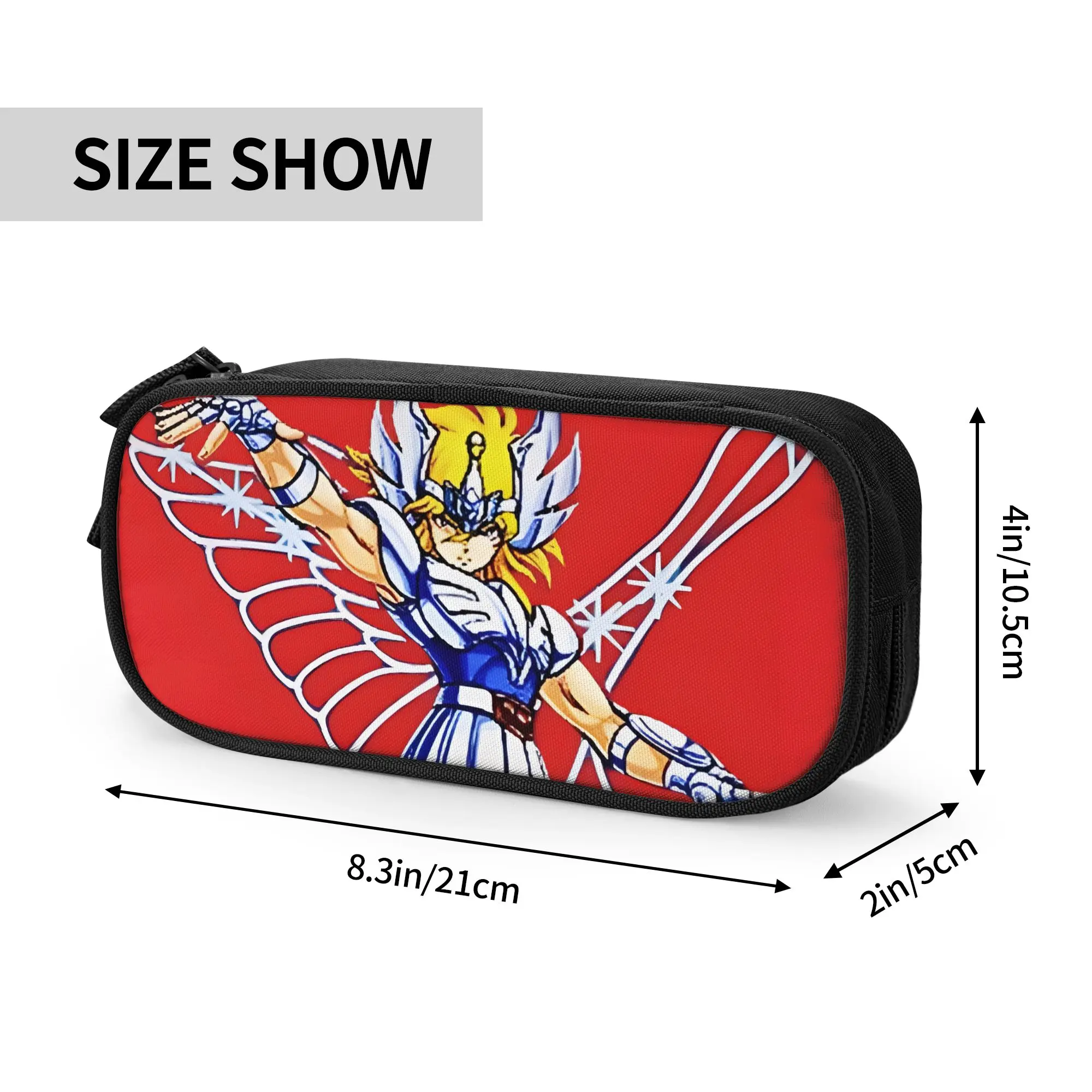 Large Capacity Bags for Child Cartoon Knight Of The Zodiac Swan  Handheld Study Bag for Boys Gilrs Kids
