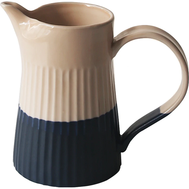 

*Hand brew sharing pot Handmade ceramic kettle Coffee pot European afternoon teapot Large coffee set Simple household
