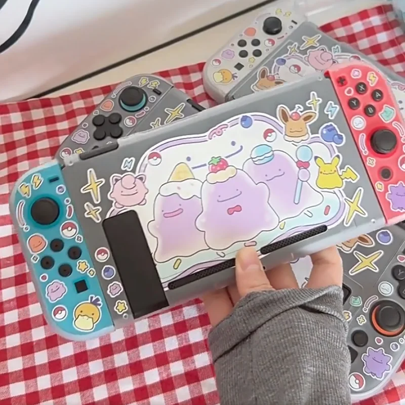 

New Ditto Semi Transparent Hard Protective Case Fit Switch 2 Oled Console Detachable Joy Con Controller Cover Periphery Gift