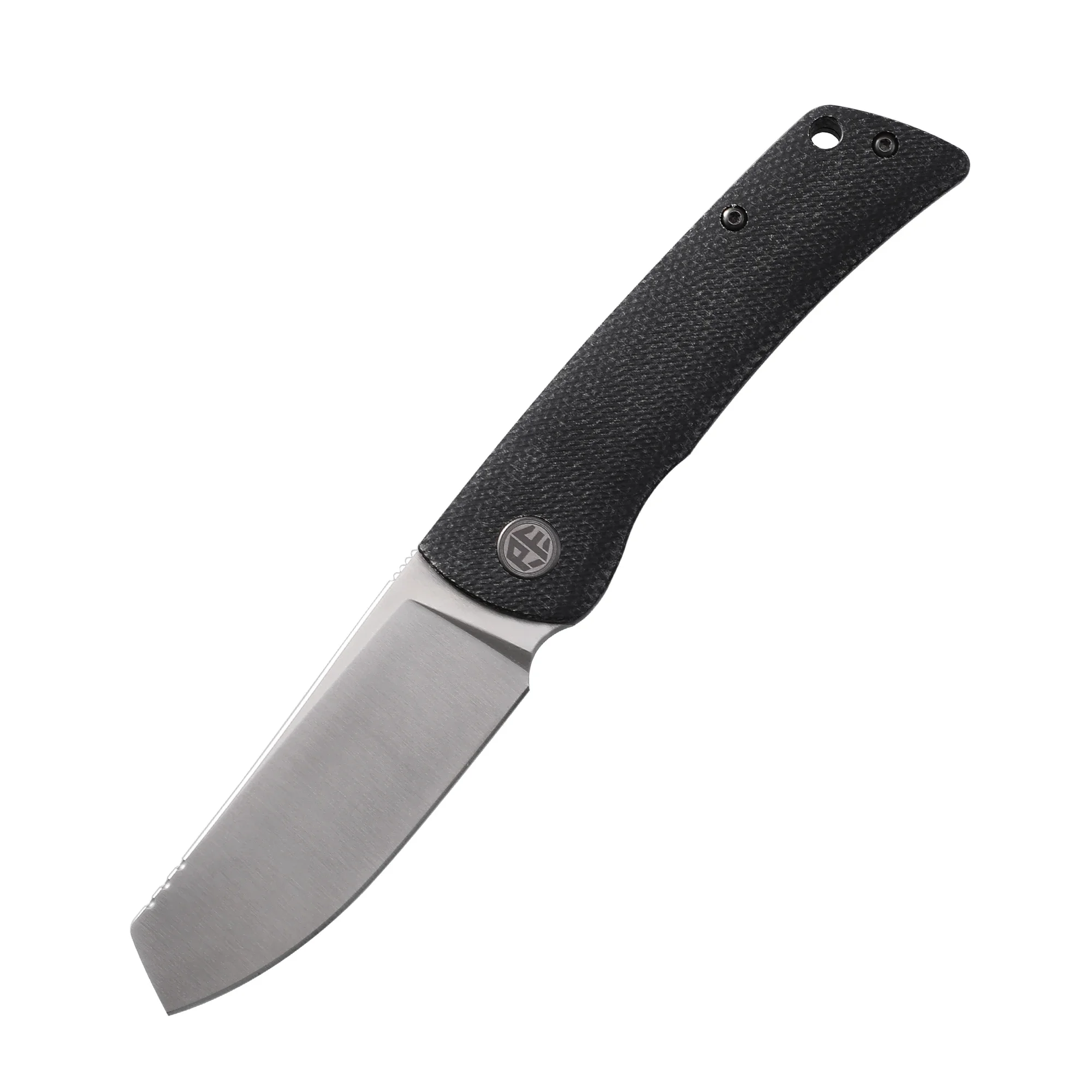 Mango de lino petrificado PFE05, rodamiento de cerámica, hoja de acero K110, cuchillo plegable de supervivencia para acampar al aire libre,