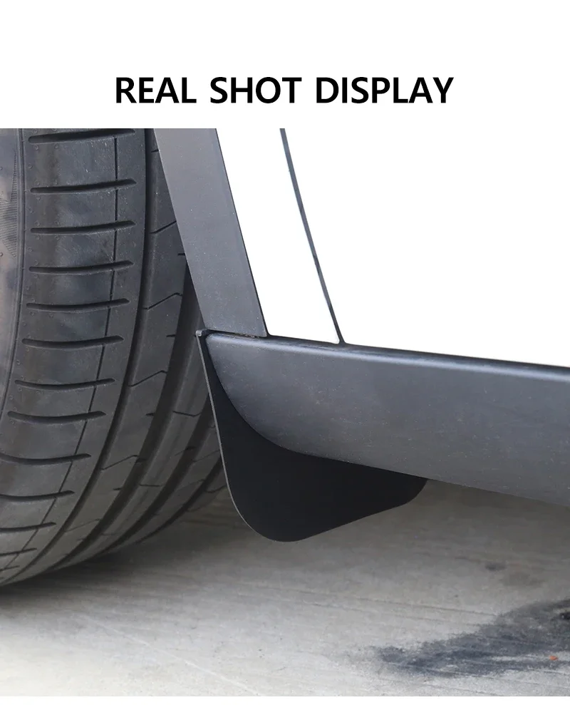 Flexible TPE-Schmutzfänger ohne Bohren für Tesla Model Y Juniper YL Model 3 Highland 2017-2026 Spritzschutz Zubehör – Detail 10