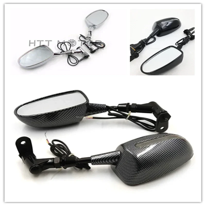 

Motorcycle Parts Mini View Mirrors for Honda Cbr 600Rr Kawasaki Ninja 636 Zx6R Black Carbon Fiber