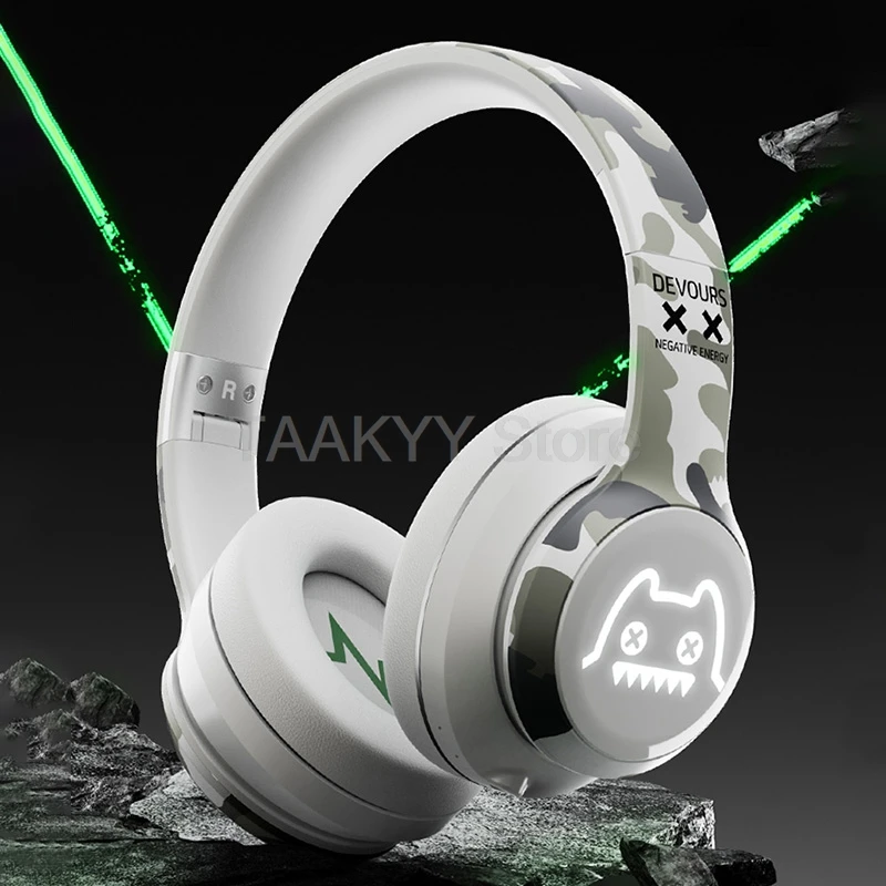 

Fashion Over-ear Wireless Bluetooth Noise-canceling Headphones Laptop Compatible Wired Wireless E-sports Gaming-specific Headset