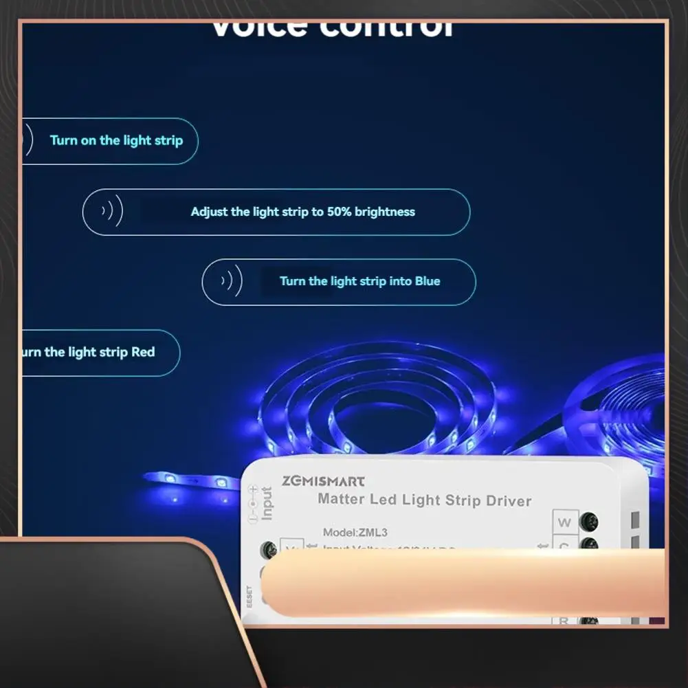 

Светодиодная лента Matter Wi-Fi, контроллер контроллера, светодиодная лента Bixb/Siri/для Google Home/для Alexa, поддержка управления