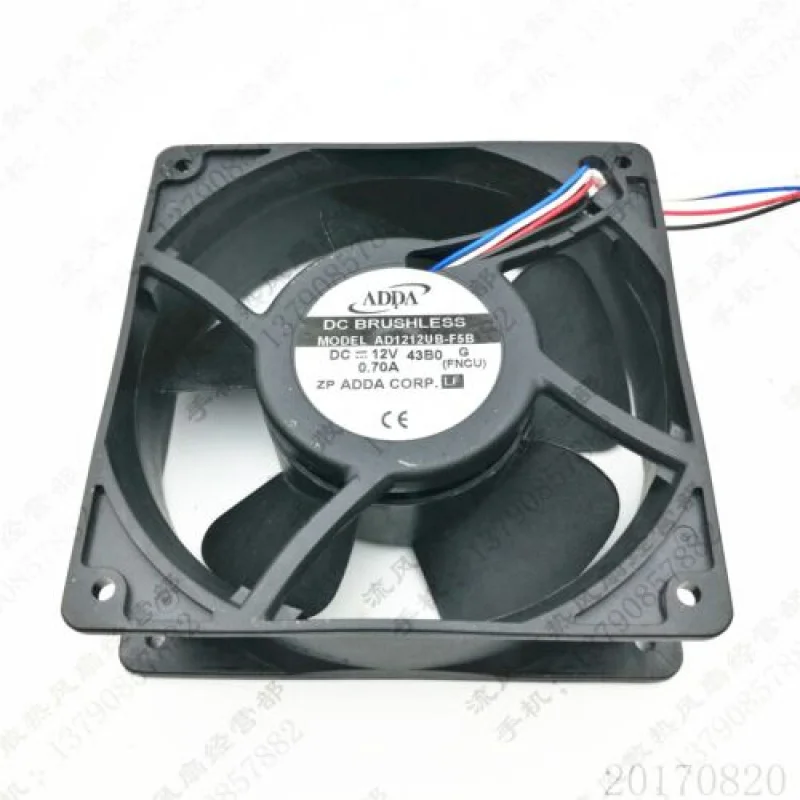

C for ADDA AD1212UB-F5B 12038 DC12V 0.7A 12CM 4-Wire Cooling Fan