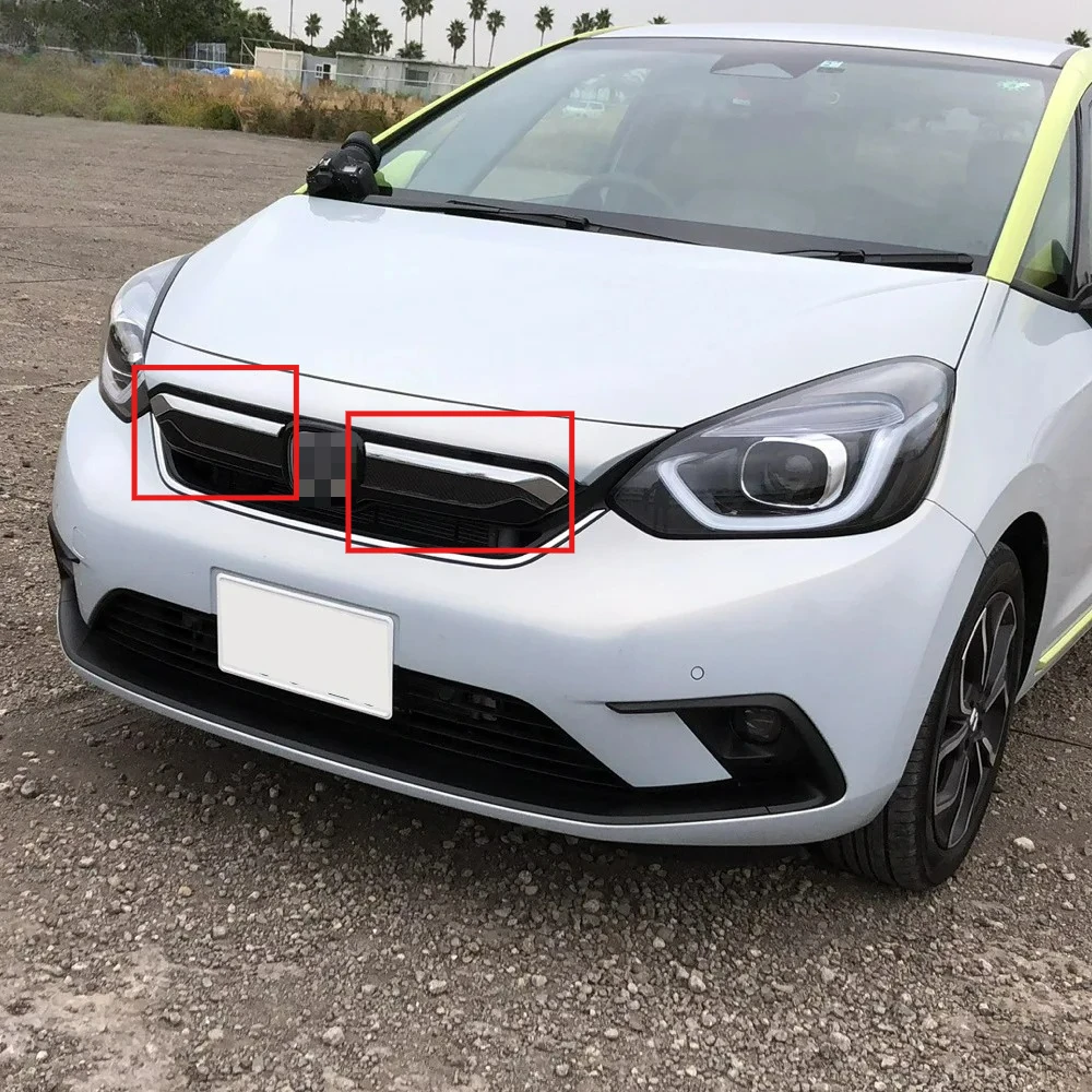 Accessories For 2020 2021 Honda Fit Jazz Front Radiator Racing Grille Frame Garnish Trim ABS 1PC