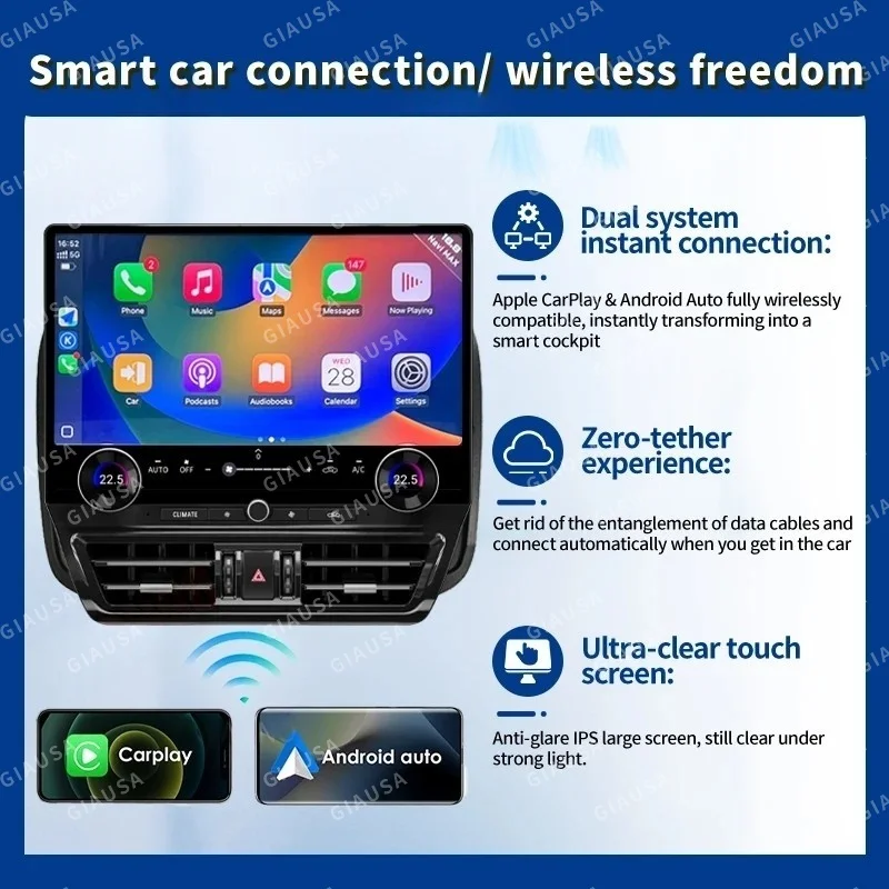 16.8 "لتويوتا برادو لاند كروزر 150 2010-2021 راديو السيارة الاندورويد شاشة تعمل باللمس Carplay نظام تحديد المواقع مشغل فيديو الملاحة الوسائط المتعددة