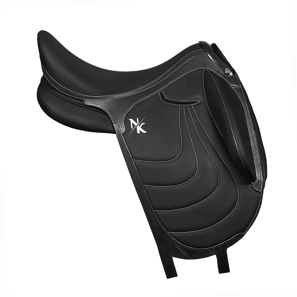 High-quality Handcrafted Equestrian Saddle, Soft Natural Leather, Deep Wooden Seat, Thick, for British Horse Racing