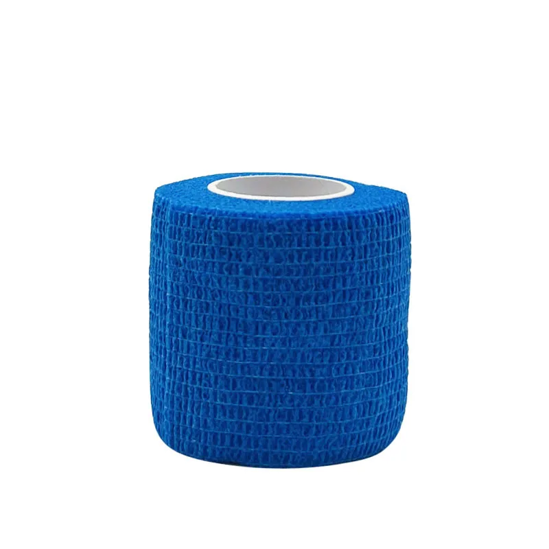 1/6/12/20pcs Sports Adhesive Bandage Blue Elastic Breathable Non-woven Wrap Finger Tape For Wrist Ankle First Aid Sports Bandage