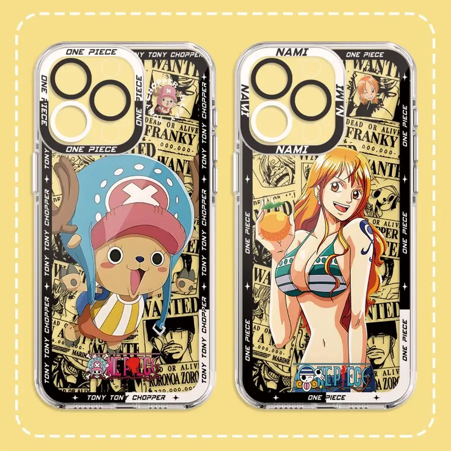 One Piece Nami Tony Chopper Soft Phone Cover Case for iPhone 12 Mini 16e XR 17 Air 13 12 11 Pro MAX 7 8 16 15 14 Plus