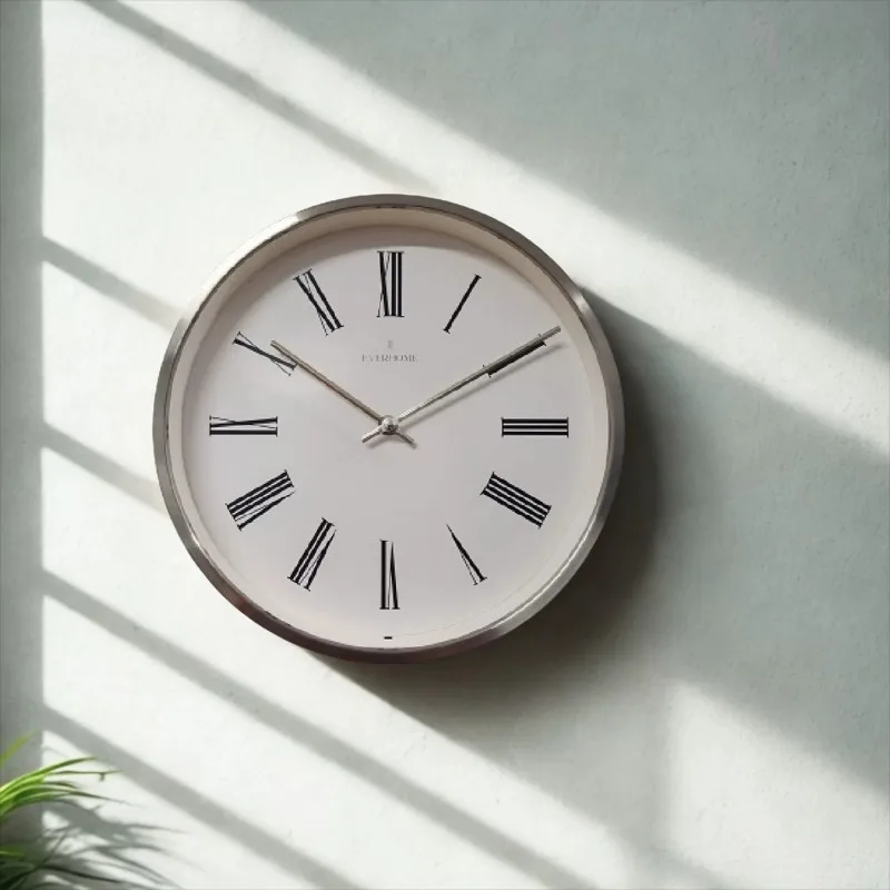 Minimalist Metal Wall Clock Modern Luxury Elegant Round Wall Clock Living Room Creative Silent Aesthetic Clocks Home Decoration