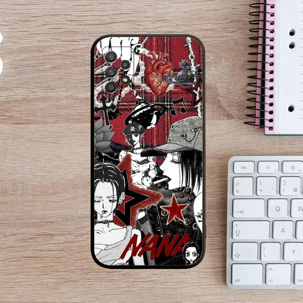 Anime NaNa Osaki Phone Case For Samsung Galaxy A13,A21s,A22,A31,A32,A52,A53,A71,A80,A91 Soft Black Cover