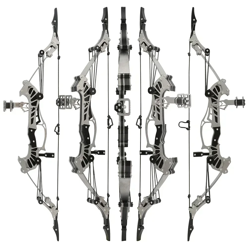 1set Archery Mini Compound Bow 16.4inch 16lbs Bow and Arrows Set for Outdoor/Indoor Toy Gift Entertainment Pocket Shooting Bows