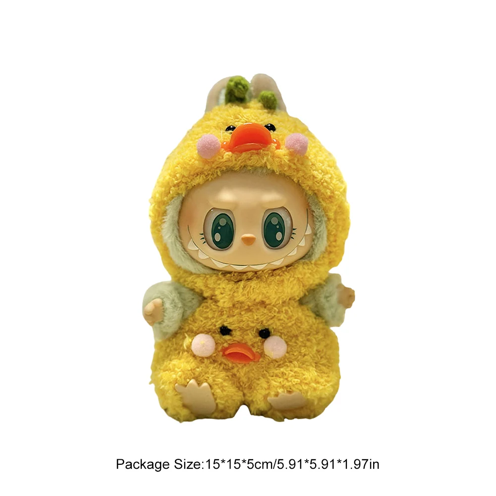 15-17 センチメートル labubu 服衣装ぬいぐるみ服マカロンかわいい服 DIY キッドギフト服ヘアアクセサリー v1v2 服 ﻿