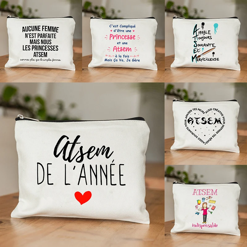 

Super ATSEM Whimsical Design Makeup Bag Cute Toiletry Organizer for Travel, Perfect Gift for Educators & Childcare Professionals