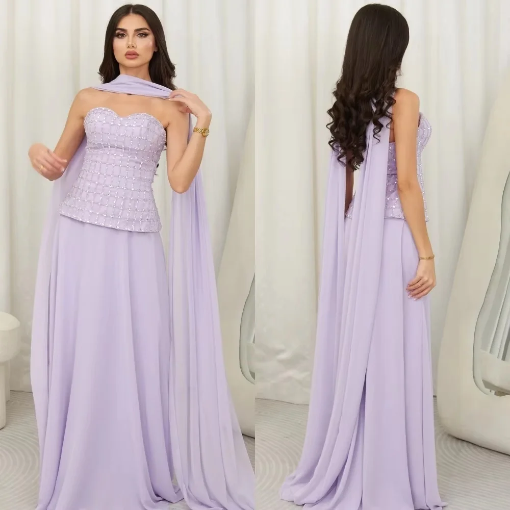 

Customized Exquisite Sleeveless A-line Evening Dress Charming Sweetheart Prom Dress Chiffon Beading Party Gown вечернее платье