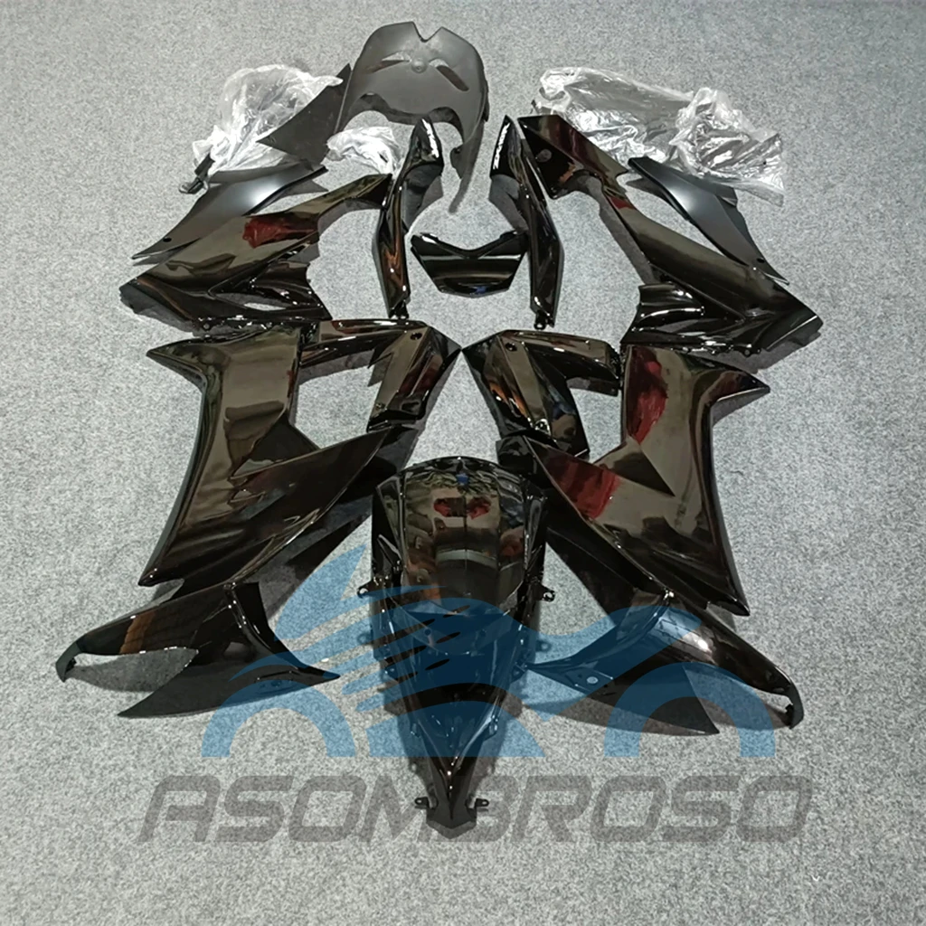 Glassy Black Motorcycle Fairings for KAWASAKI ZX10R 2008 2009 2010 ABS Injection Kit Body Work Fairing Fit ZX 10R 08 09 10