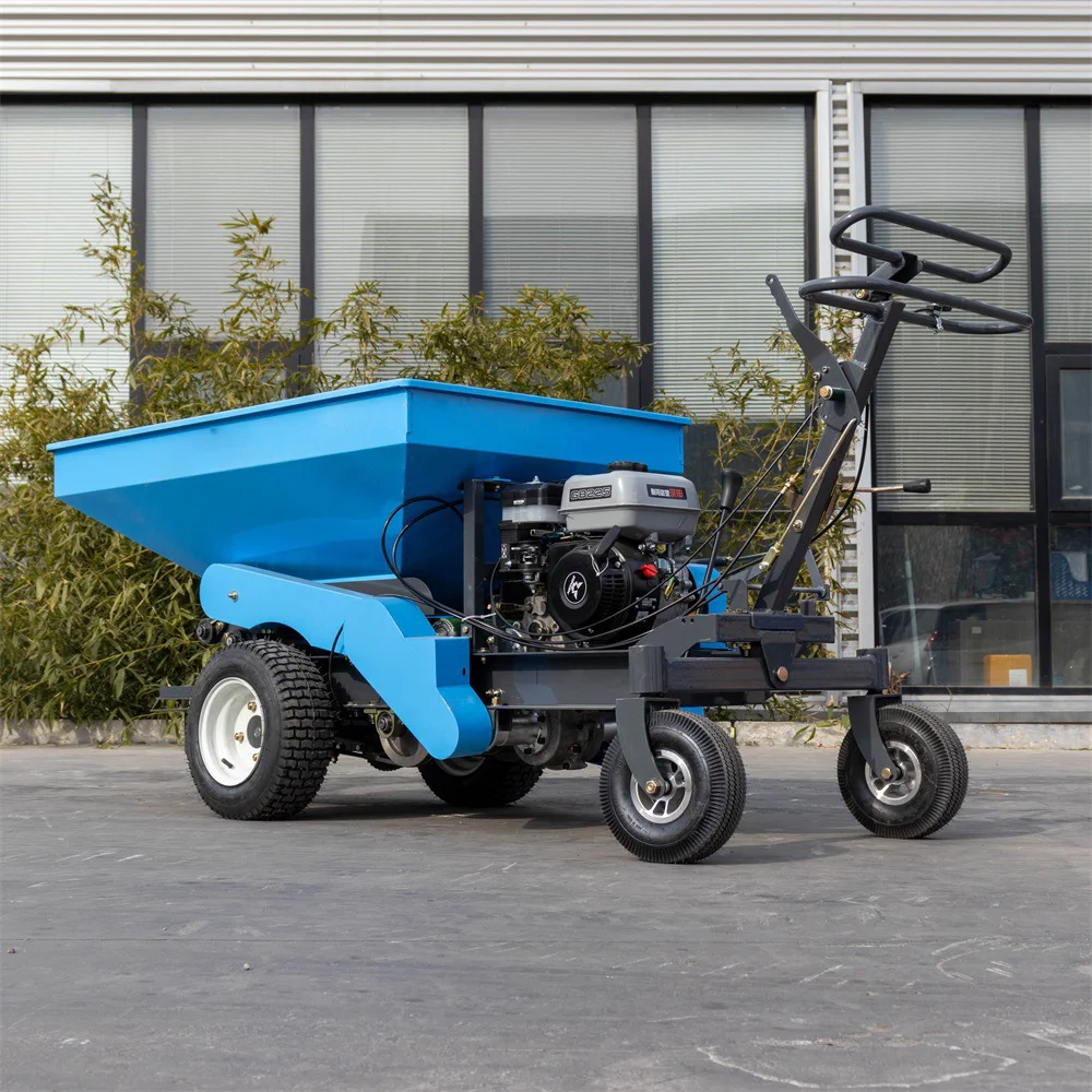 Spalmatore per fertilizzanti per camion con ruote piccolo e tenuto in mano regolabile per la manutenzione della serra del campo da golf del prato della fattoria del frutteto domestico