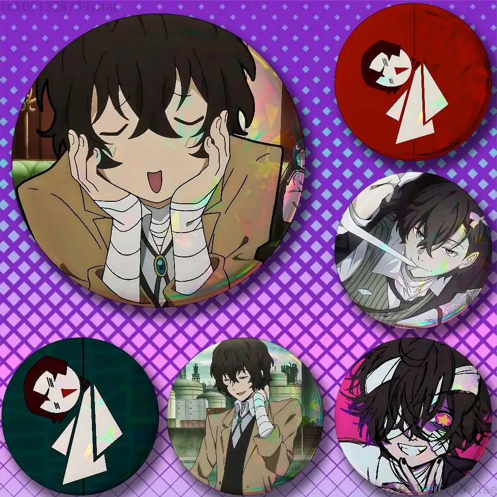 

Cartoon Character Dazai O-Osamu Pins 58mm Cute Cartoon Badge Handmade Brooches for Backpack Accessories Jewelry Gifts
