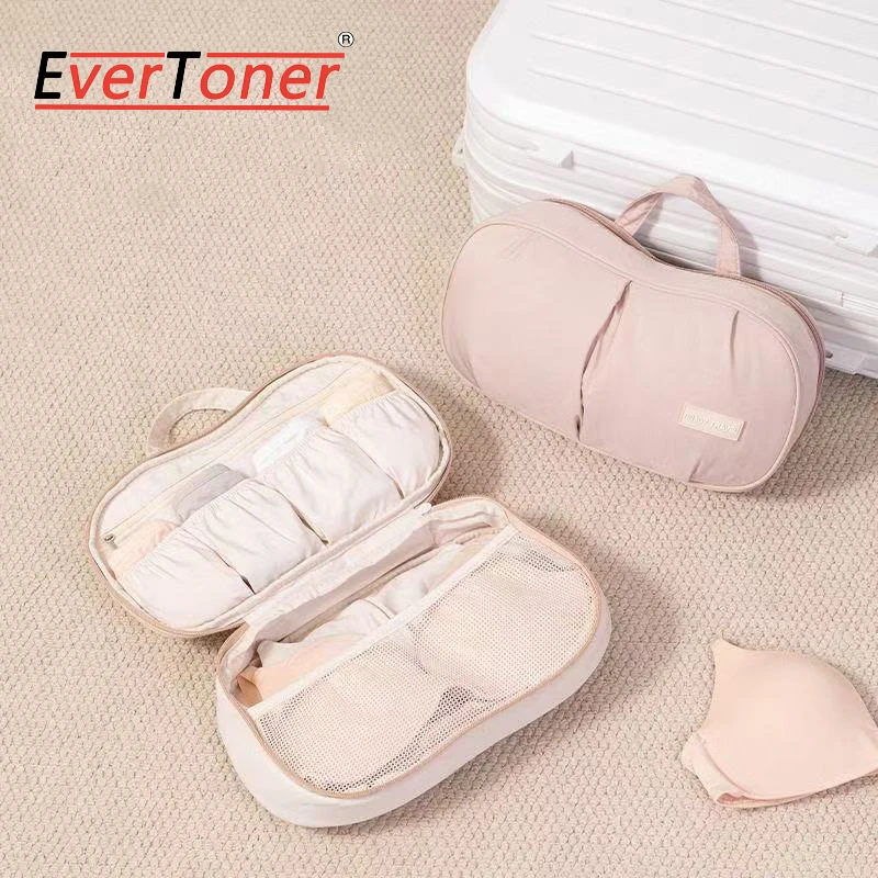 EverToner New Portable Bra Storage Bag Solid Color High-capacity Clothing Sorting Bag Socks Underwear Divider Organizer Travel