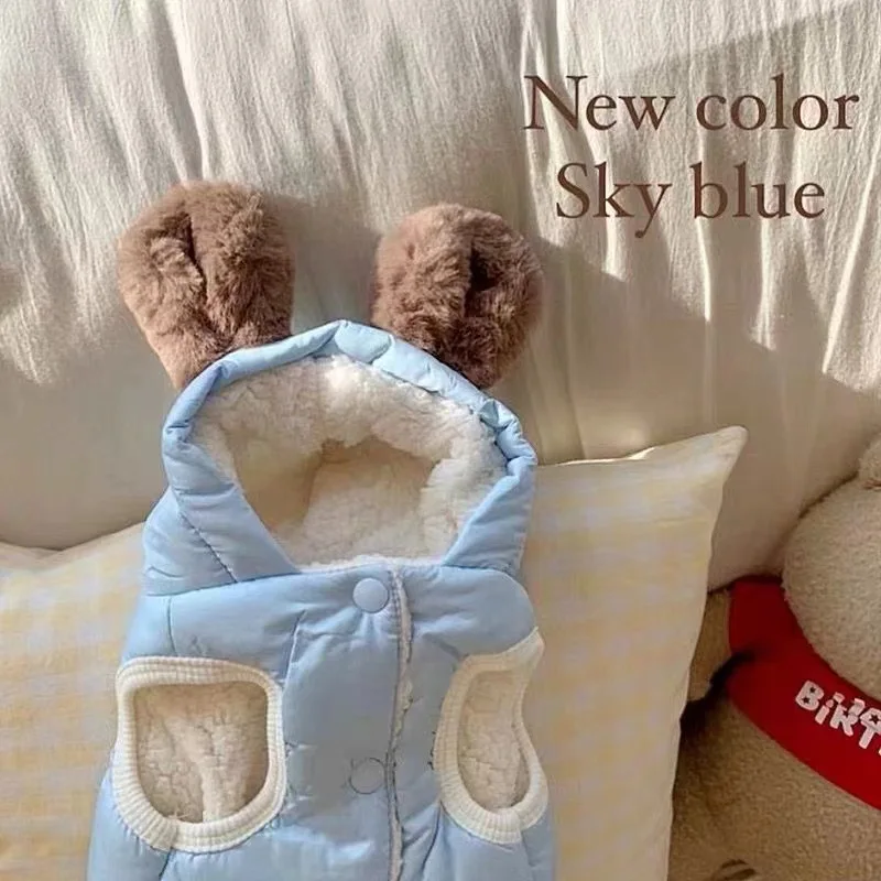 

2025 зимняя теплая хлопковая одежда для толстой собаки, Тедди, померанский шпиц, маленькая собака, шнауцер, медведь, VIP, осенне-зимняя одежда для домашних животных