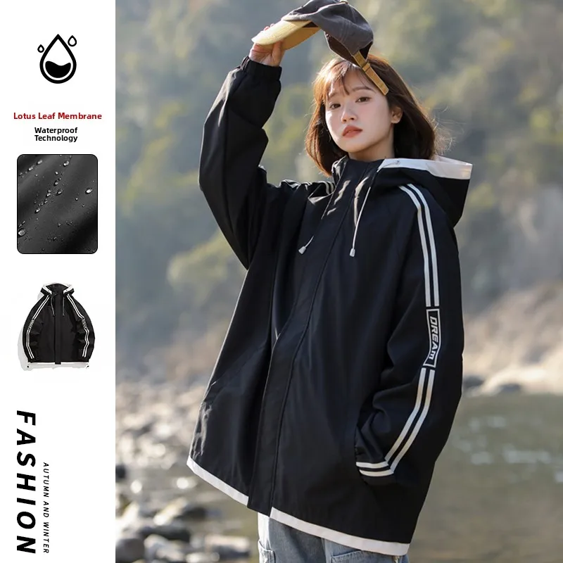 

Новинка: Куртка-худи с контрастными вставками для подростков, из прочного полиэстера, стандартный крой, весенняя верхняя одежда