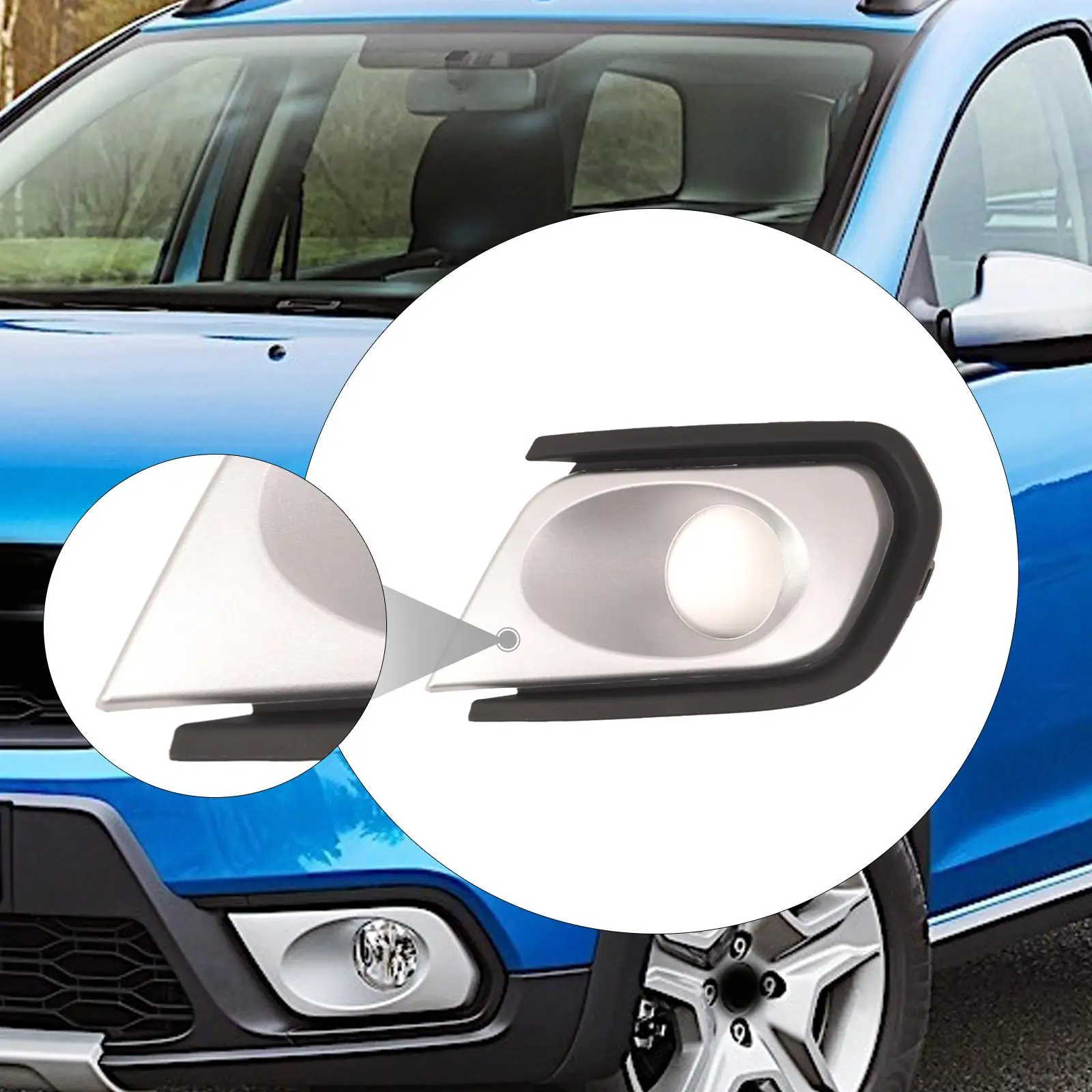 

Боковая решетка переднего бампера 261A20186R Решетка противотуманных фар для Dacia Logan