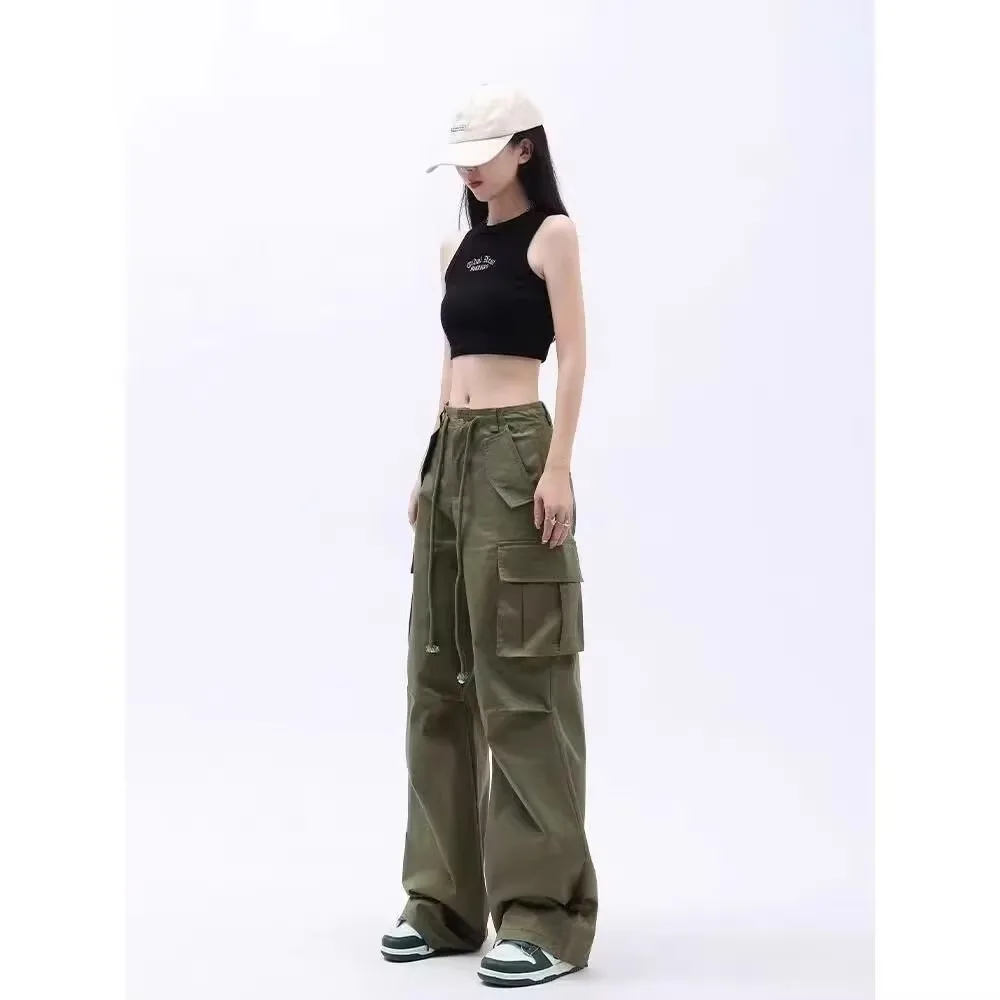 Plus size Summer new casual work pants versatile loose pants slimming sports quick drying women's pants running breathable