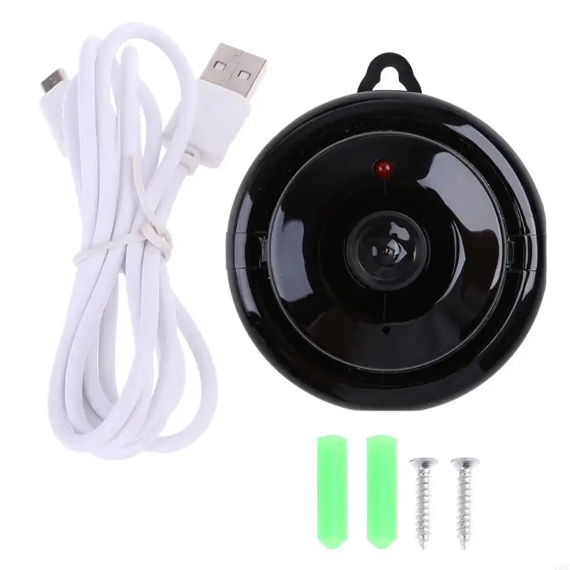 Portable Wifi 1080P Camera with Motion 110 Degree Fisheye Camera Record Store and Review Footage Card