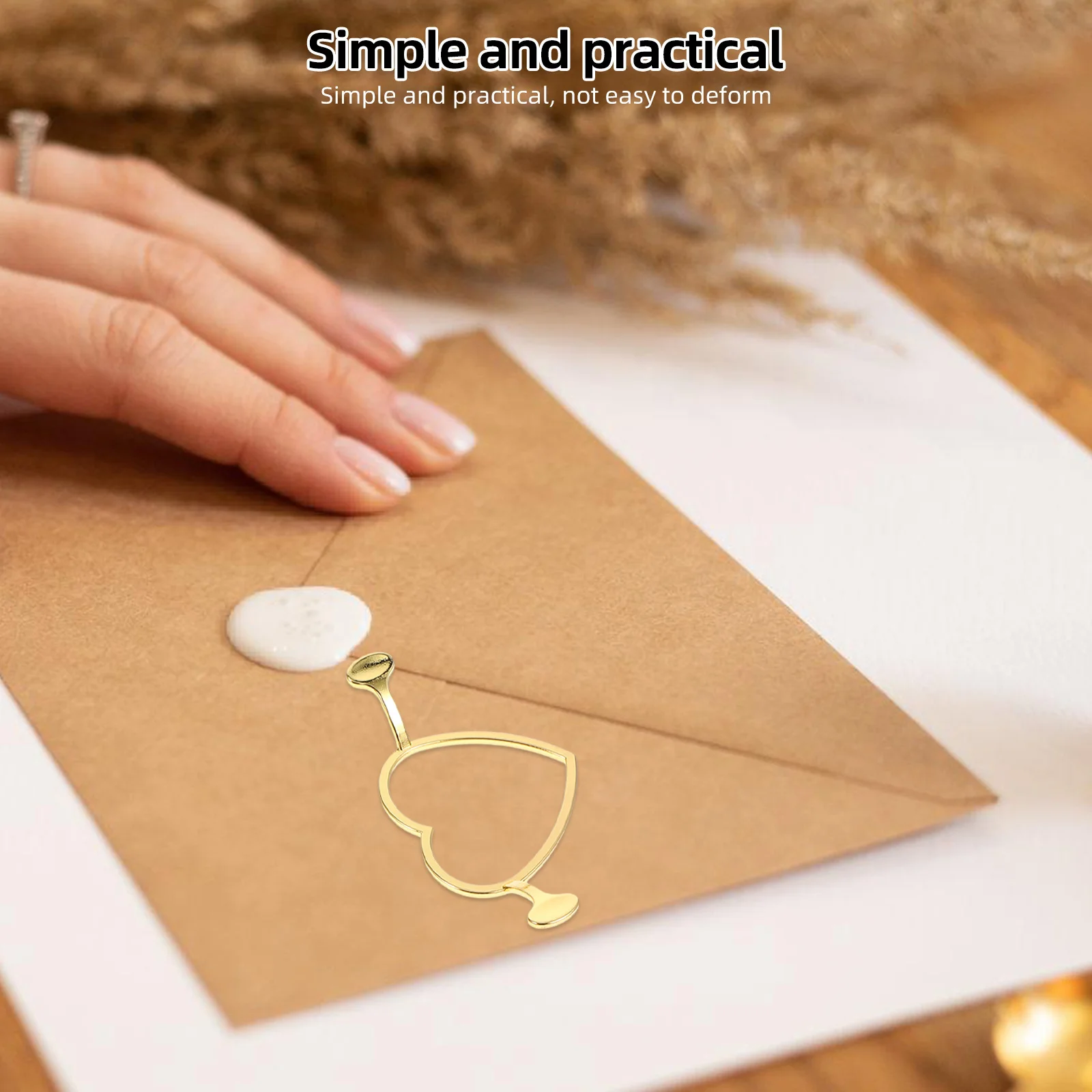 

1 set 1 Set Wax Seal Mold Kit Metal Stamp Circle Silicone Craft Mat For Envelopes Cards Wedding Sealing Wax Kit Beginners Craft