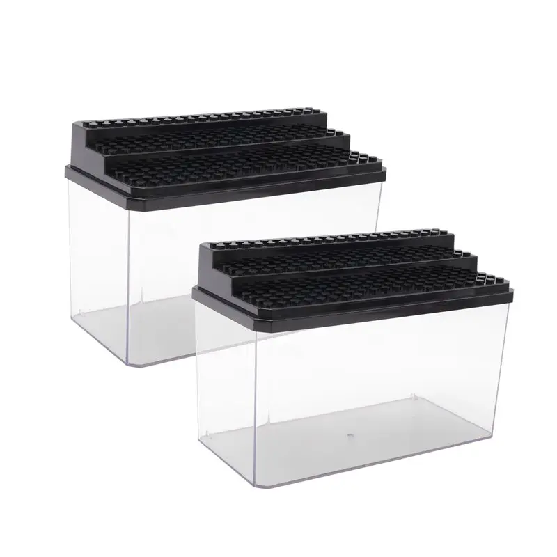 Y42A-Mini Figure Display Box, Stackable Dustproof Building Block Display Box For Action Figure