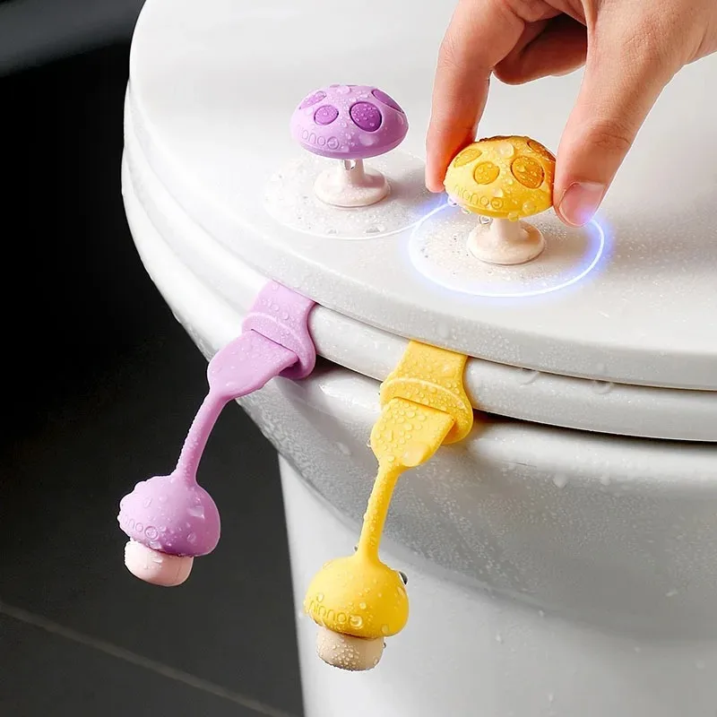 Hygienic Toilet Seat Lifter Touch Free Anti Dirty Handle Ergonomic Grip Easy Clean Bathroom Lid Lifter Daily Sanitary Accessory
