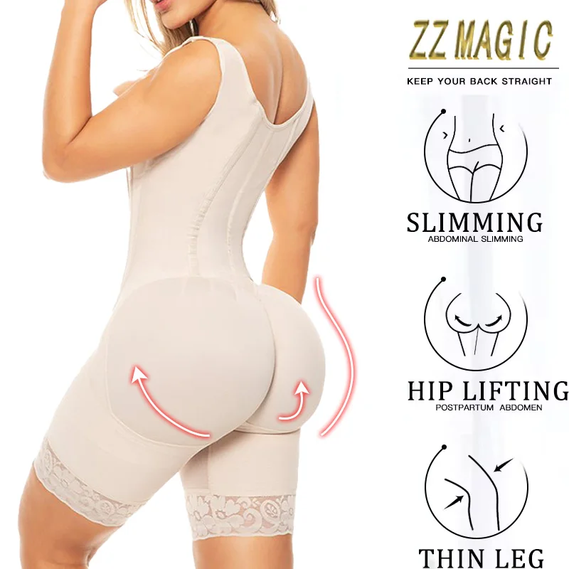 Fajas Colombiana Girdle Full Body Shaper Waist Trainer Butt Lifter Shapewear Postpartum Corset Flat Belly Thigh Slimmer