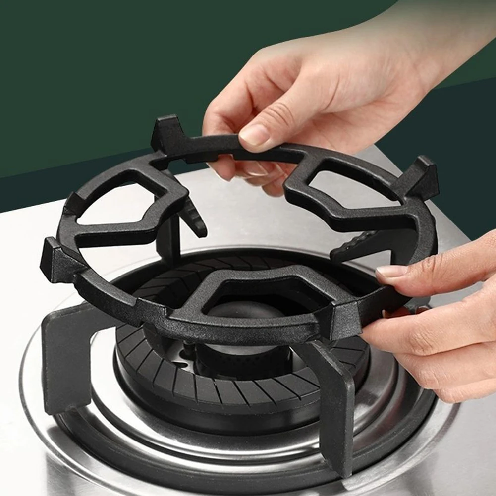 Cooktop Range Pan Holder Stand Non Slip 8 Slots with Box Gas Stove Accessories for 4 Claw 5 Claw Gas Stove Burner Cooker Hob