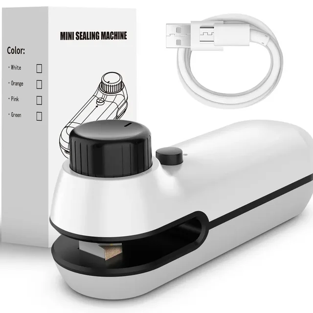 Mini zgrzewarka do toreb 2 w 1, plastikowa torba do przechowywania, zgrzewarka do przekąsek, ręczna zgrzewarka do toreb, plastikowa torba USB