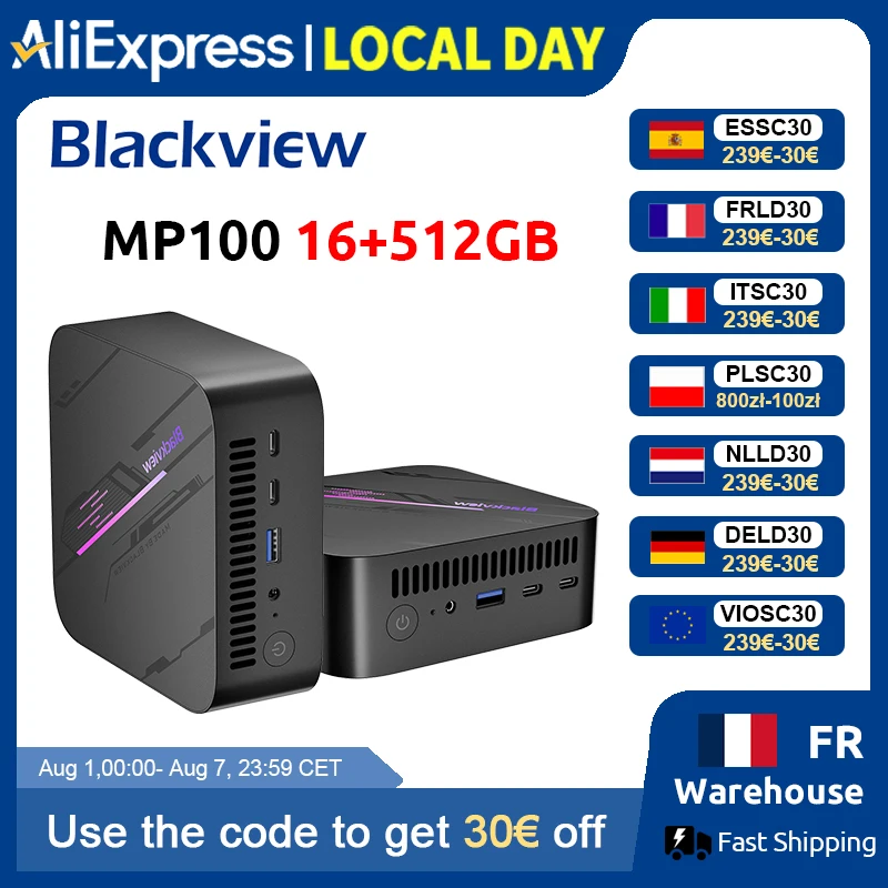 Mini PC Blackview MP100 Ryzen 5 7430U