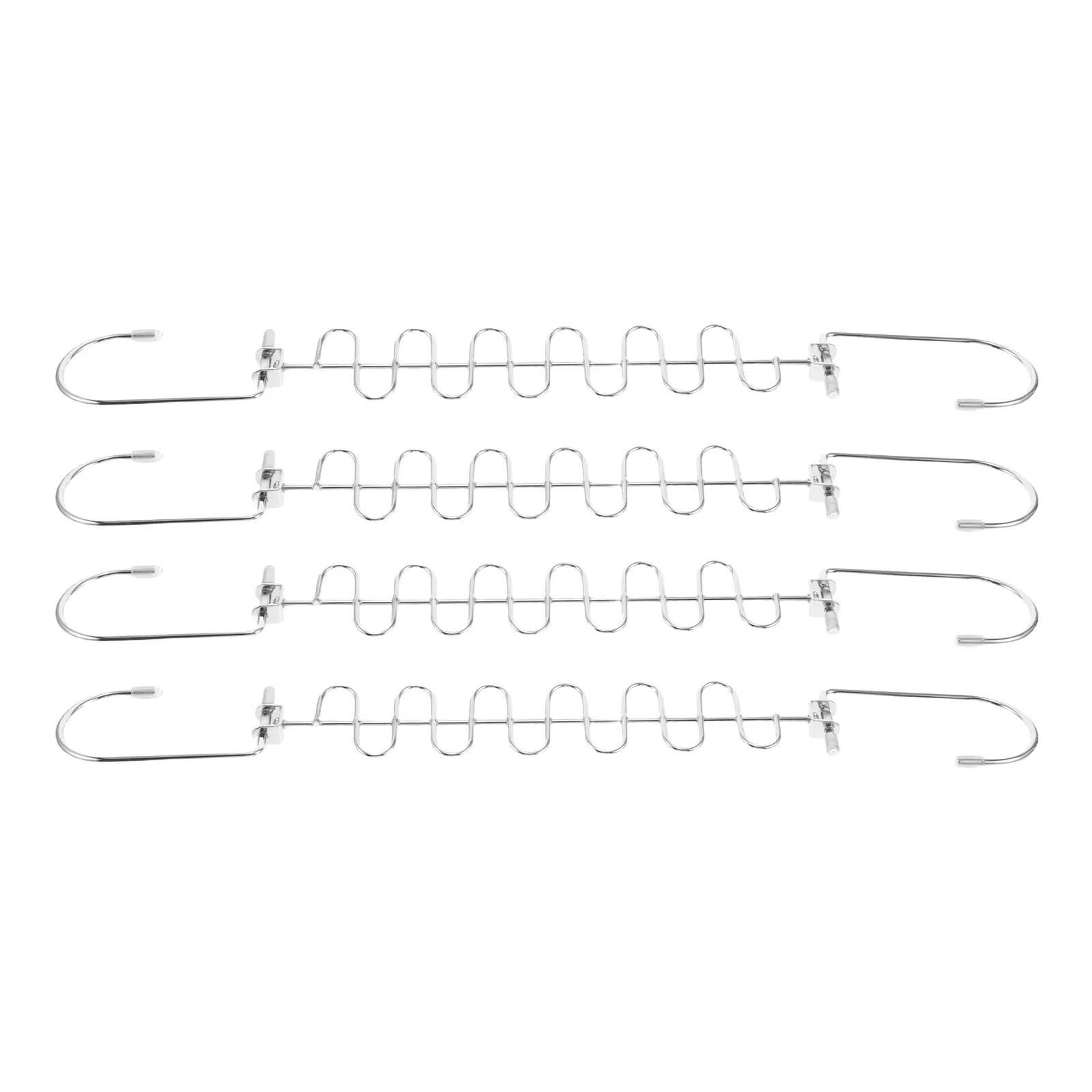 

4Pcs Multi Layer Metal Hanger Organizer Space Saving Foldable Non Slip Clothes Hanger for Dorm Wardrobe Closet Travel Shirt Coat