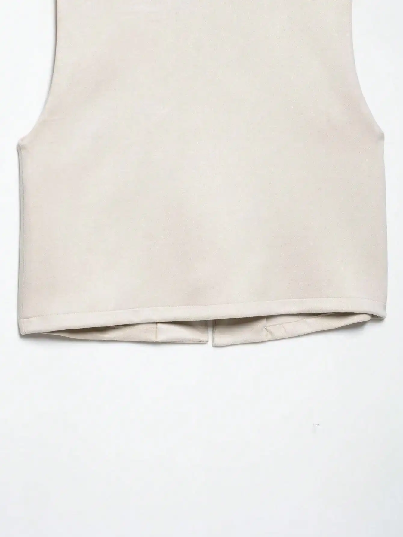 HH Elegante Damen O-Ausschnitt Weste Ärmellos Locker Sitzendes Tanktop Büro-Arbeitskleidung Business Casual Schicke High-Street-Mode Damenwesten – Detail 11