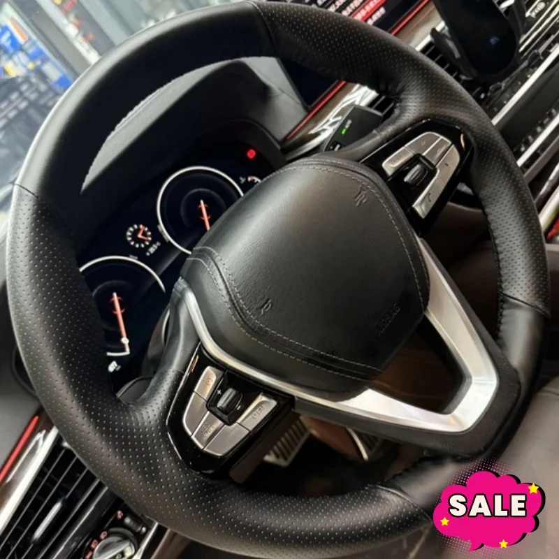 

Customizable Handmade Genuine Leather Steering Wheel Cover For BMW G30 530i 540i 520d 530e 2016-2018 G32 GT 630i 630d 2017-2018