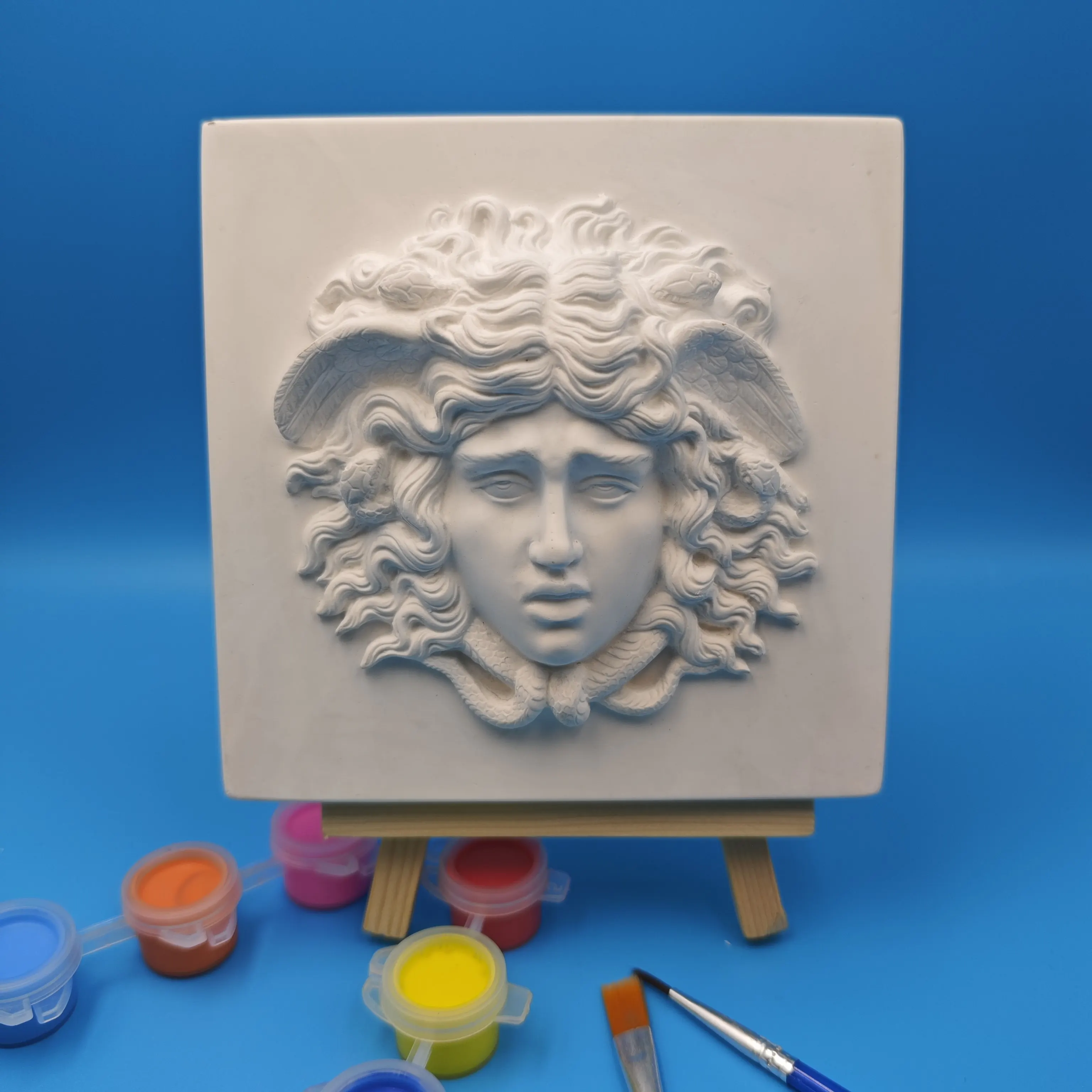 3D Medusa Wall Relief Vintage Art Sculpture Home Office Decoration Statue Artwork Living Room Decoration