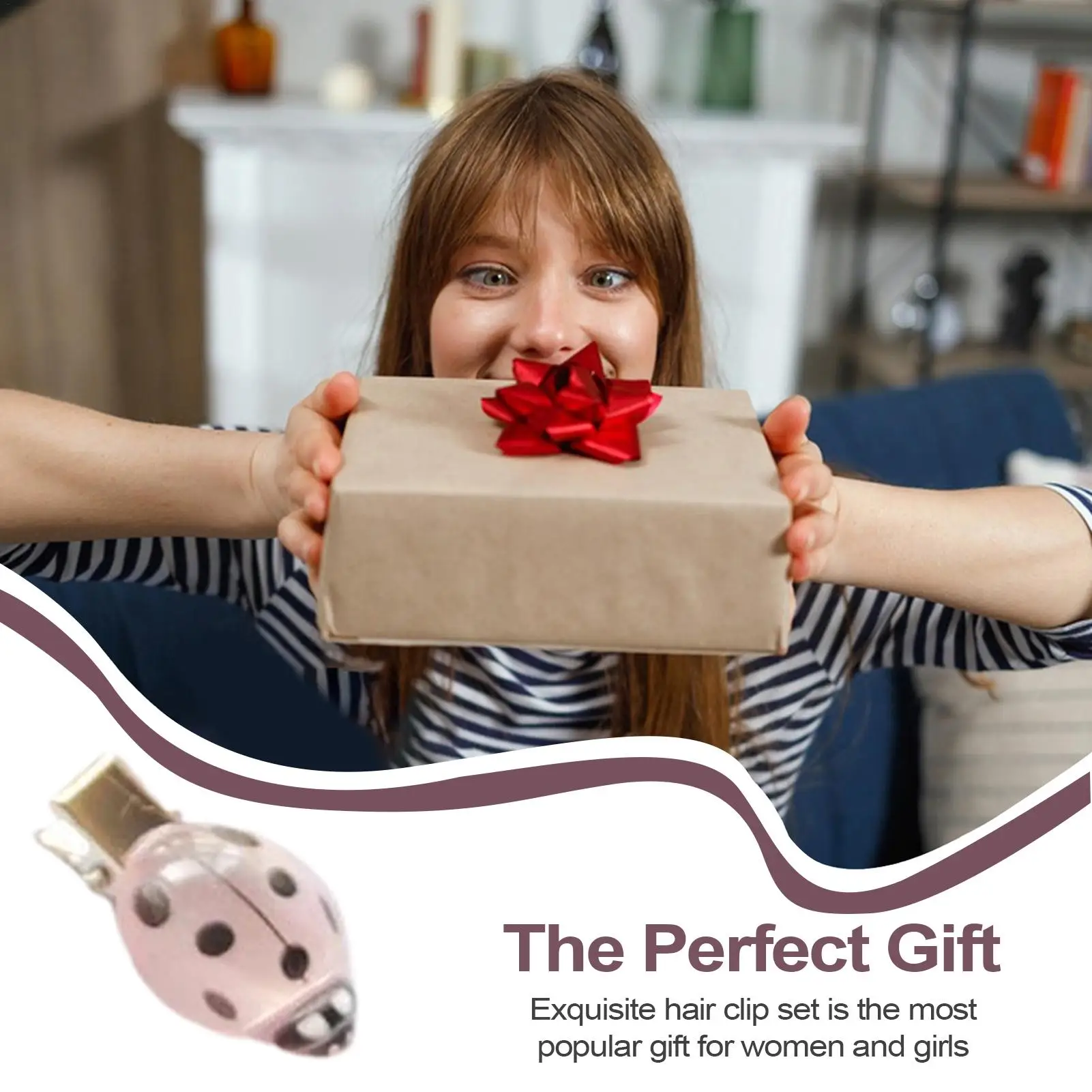 

Заколки для волос «Божья коровка», 10 шт., забавный зажим «Божья коровка», светящиеся декоративные заколки для волос для подростков, детей, женщин, одежда для укладки, рюкзак