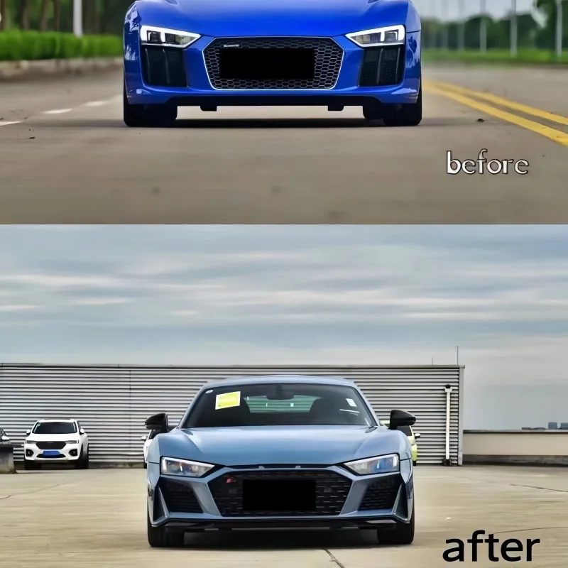 Suitable for  R8 Retrofit and Upgrade R8 Large Encircle Front and Rear Bumper Grille Tail Nozzle