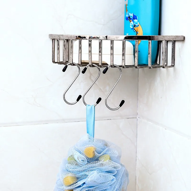 4PPcs S Shaped Hook Stainless Steel Kitchen Bedroom Multi-function Railing S Hanger Hook Clasp Holder Hooks Hanging Storage Tool