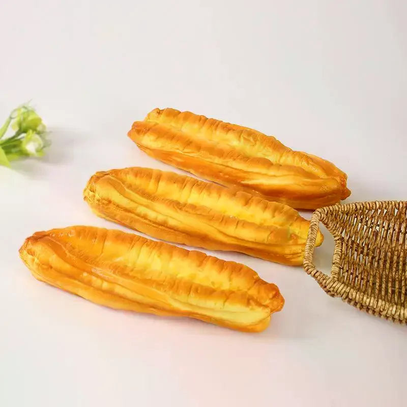 Simulation Fried Dough Stick Squeeze Slow Rising Stress Relief Toy Soft PU Food Squeeze Toy Photography Prop Decor Gift For Kids
