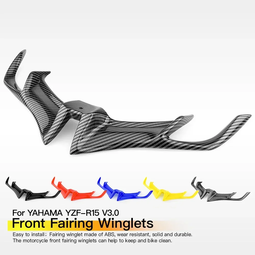 Motorcycle Front Fairing Winglet Wing Guard Cover Front spoiler beak For YAMAHA R15 V3 For BAJAJ PULSAR RS200 Accessories